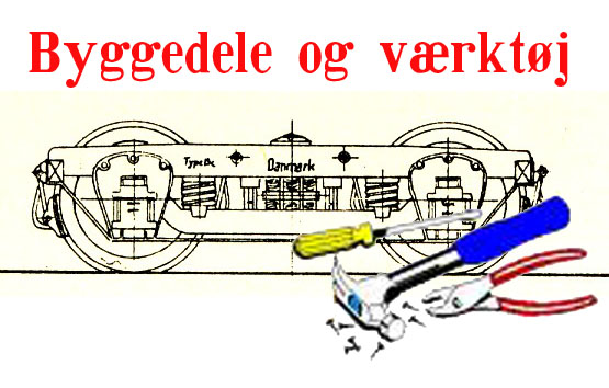 Byggedele, værktøj og maling