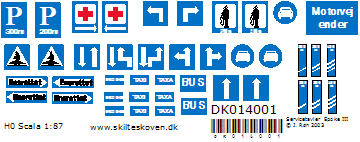 Skilteskoven DK014001. Service Epoke III.