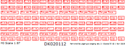 Skilteskoven DK020112. Perronskilte udgang/overganng. Epoke III.