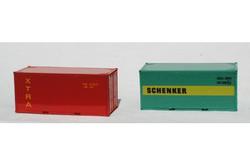 Herpa 7538.  2 stk. container ETRA + SCHENKER.