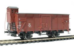 Brawa 48223. DB G10 144 607. Lukket godsvogn med bremsehus.