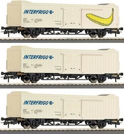 Roco 45942. DB Kølevogn INTERFRIGO. 3 stk.