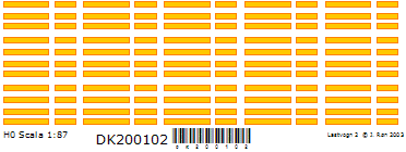 Skilteskoven DK200102. Markeringsstriber.