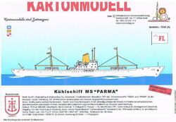 MDK 7045 (A).. M/S PARMA. Køleskib.