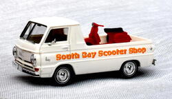 Brekina 34334. Dodge A-100 Pickup "Scooter Shop".