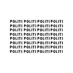 Skilteskoven POL-001. Politi.