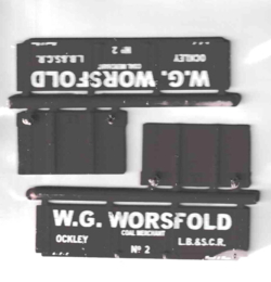 Authentic 4mm Scale 492.- Private Owner Wagon kit. "W.G. Worsfold".