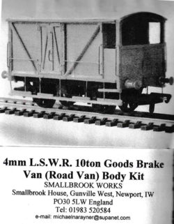 Smallbrook Studio 02. L.S.W.R. 10ton Goods Brake Van.