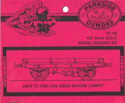 Parkside Dundas PC 66. LNER 12ton Low Sided Wagon.