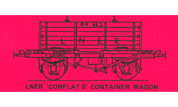 Parkside Dundas PC35. LNER CORNFLAT'S Container Wagon.