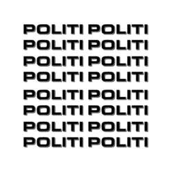 Skilteskoven POL.004. Politi (HVID)