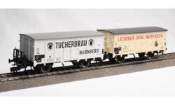 Fleischmann 98 5349. DB 521 702 TÜCHERBRÄU NÜRNBERG + DB 521 604 LEDER-BRÄU NÜRNBERG