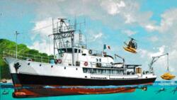 Revell 05101. Jacque-Yves Cousteau's Calypso. Ocean Exploration Vessel.