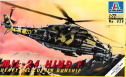 Italeri 024  (Loc 2). MIL-24 HIND F. Heavy Helicopter Gunship.