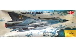 Heller 255 (Loc 6). SAAB 35 DRAKEN.