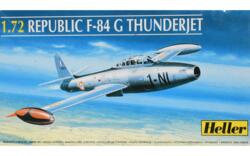 Heller 80278. Republic F-84 G Thunderjet. NRoyal Norwegian Air Force.