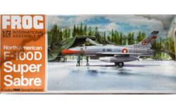 Frog F280. North American F-100D Super Sabre. Royal Danish Airforce.