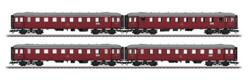 Måarklin 42768 B. DSB CL vogn. 4 stk med interiør belysning. AC.