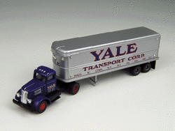 Mini Metals. 31136. White Super Power. Tractor + Trailer. Yale.
