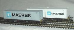 Märklin 47684. DSB containervogne.