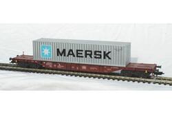 Fleischmann 5245 B. DB Containervogn med Maersk container.