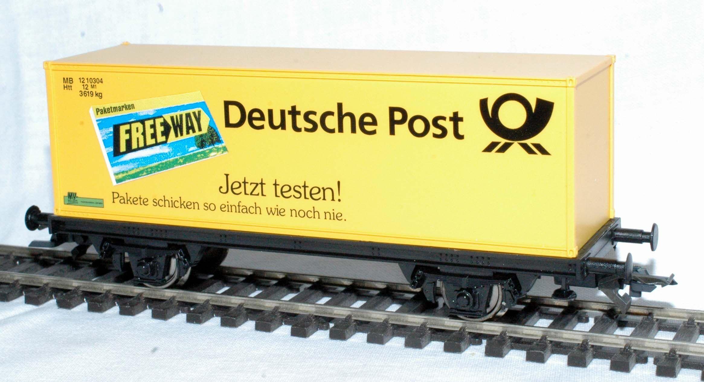 Køb Roco 47251. DB Containervogn. Deutsche Post. - Tilbud: 145,00DKK,-