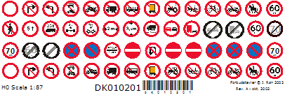 Skilteskoven DK010201. Forbudsskilte.