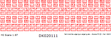 Skilteskoven DK020111. Perronskilte udgang/overganng. Epoke III.