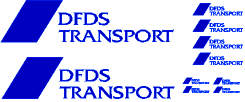 Skilteskoven 006. DFDS (blå).