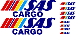 Skilteskoven 009. SAS Cargo.