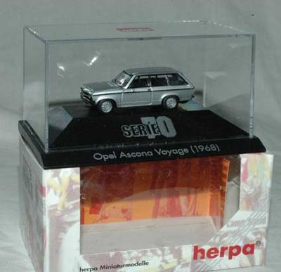 Herpa 100779 Serie 70erne. Opel Ascona Voyage (1968). TILBUD. 