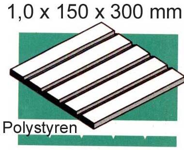 Evergreen Scale Models 5.4062. 1 st. Brædderillet 1,52 mm. Plast