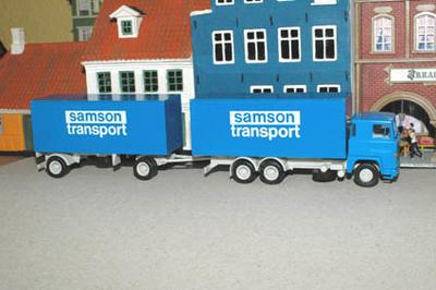 PSH0 120. Scania 141. Samson Transport.
