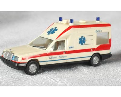 Herpa 042123 (NL). Miesen Bonna 124 Ambulance. "Kijlstra Drachten".