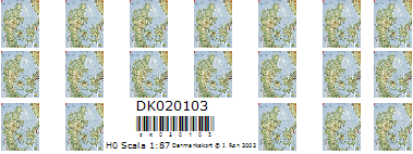Skilteskoven. DK020103. Danmarkskort.