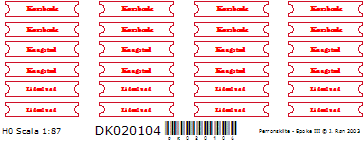 Skilteskoven DK020104 Skilte med stationsnavne.