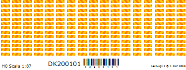 Skilteskoven DK200101. Markeringsstriber.