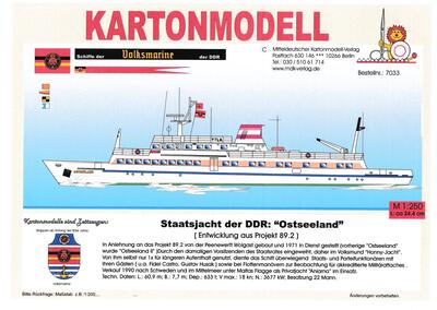 MDK 7033. M/S Ostseeland. Statsjacht der DDR.