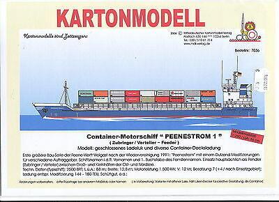 MDK 7036. M/S PEENESTROM. Container motorskib.