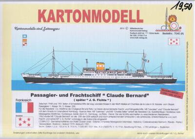 MDK 7040(A). M/S Claude Bernard. Passager- og fragtskib.