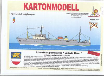 MDK 7041Schw. M/S Bruno Apitz. Atlant trawler.