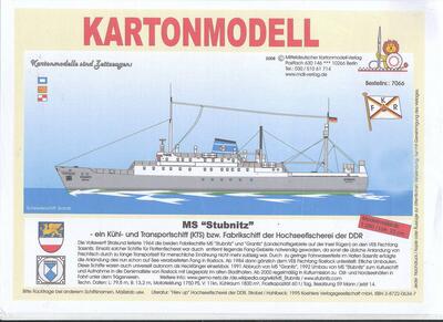 MDK 7066. M/S Stubnitz. Køle- og fabriksskib.