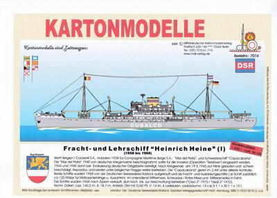 MDK 7074. M/S Heinrich Heine. Last- og skoleskib.