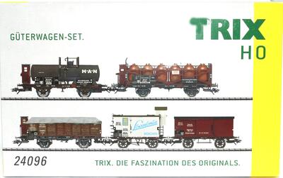Trix 24096. DRG godsvognssæt.