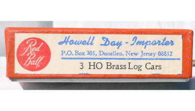 Howell Day Importer. # H0 Brass Log Cars.