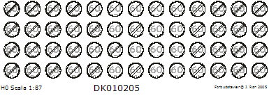 Skilteskoven DK010205. 60 km hastighedsbegrænsning ophører.