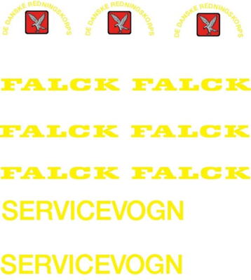 Skilteskoven UDR 600-003. Falck-Zonen. Servicevogn.
