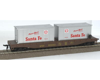 Model Power 8303. Container Car. Santa Fe. TILBUD.