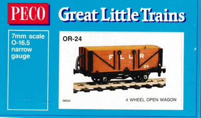 Peco OR-24. Åben godsvogn. Smalspor