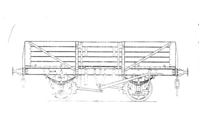 David Green S/102. SR. 5 Plank Open Wagon,. Diagram 1380.